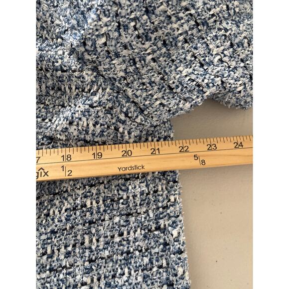 Chico's Blazer Women's Size 3 XL Open Front Textured Tweed Office Career Jacket - Picture 7 of 11